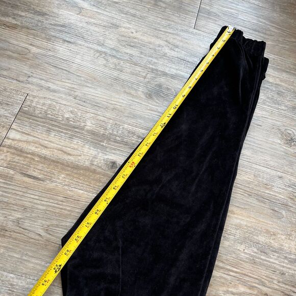 Juicy Couture Joggers XS Capris Velvet Black Y2K Glam - Picture 5 of 8